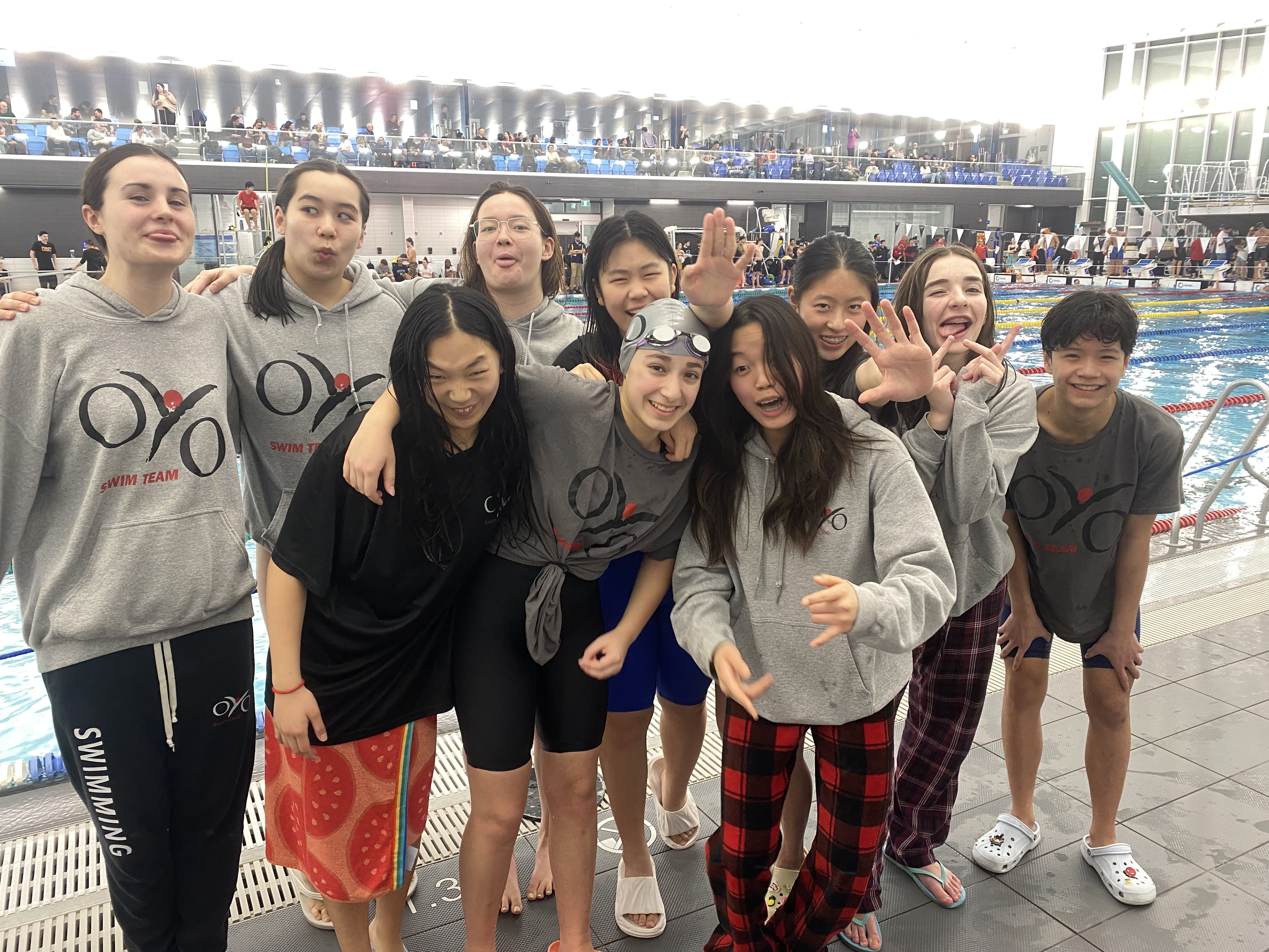 OYO swimmers at Brossard
